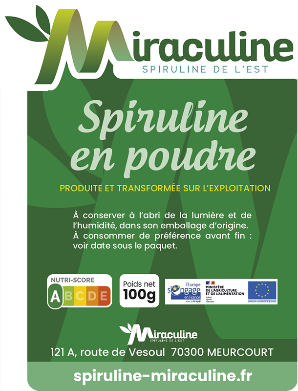 Etiquette spiruline Etiquette spiruline